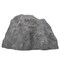 Decorative Outdoor Weather-Resistant Artistic Artificial Faux Stone Rock, Garden Patio Granite Grey Fiberglass Stone